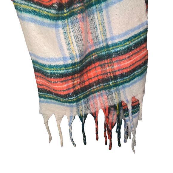 Aerie Super Soft Plaid Oversized Blanket Scarf Large Boho Cabin Core 19.5" x 87" - Picture 3 of 5